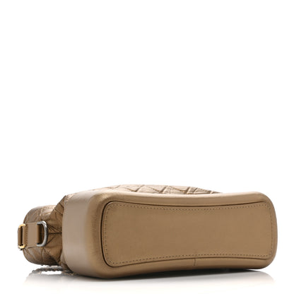 Chanel Metallic Aged Calfskin Quilted Medium Gabrielle  Bronze 4 of 10