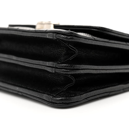 Chanel Caviar Quilted Pick Me Up Clutch With Chain Black 11 of 12