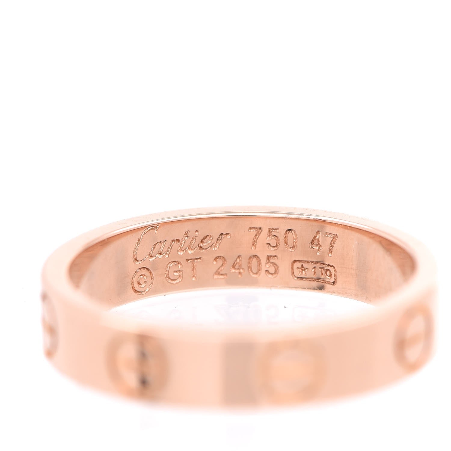 Cartier 18K Pink Gold 3.5mm LOVE Wedding Band Ring 47 4 4 of 4