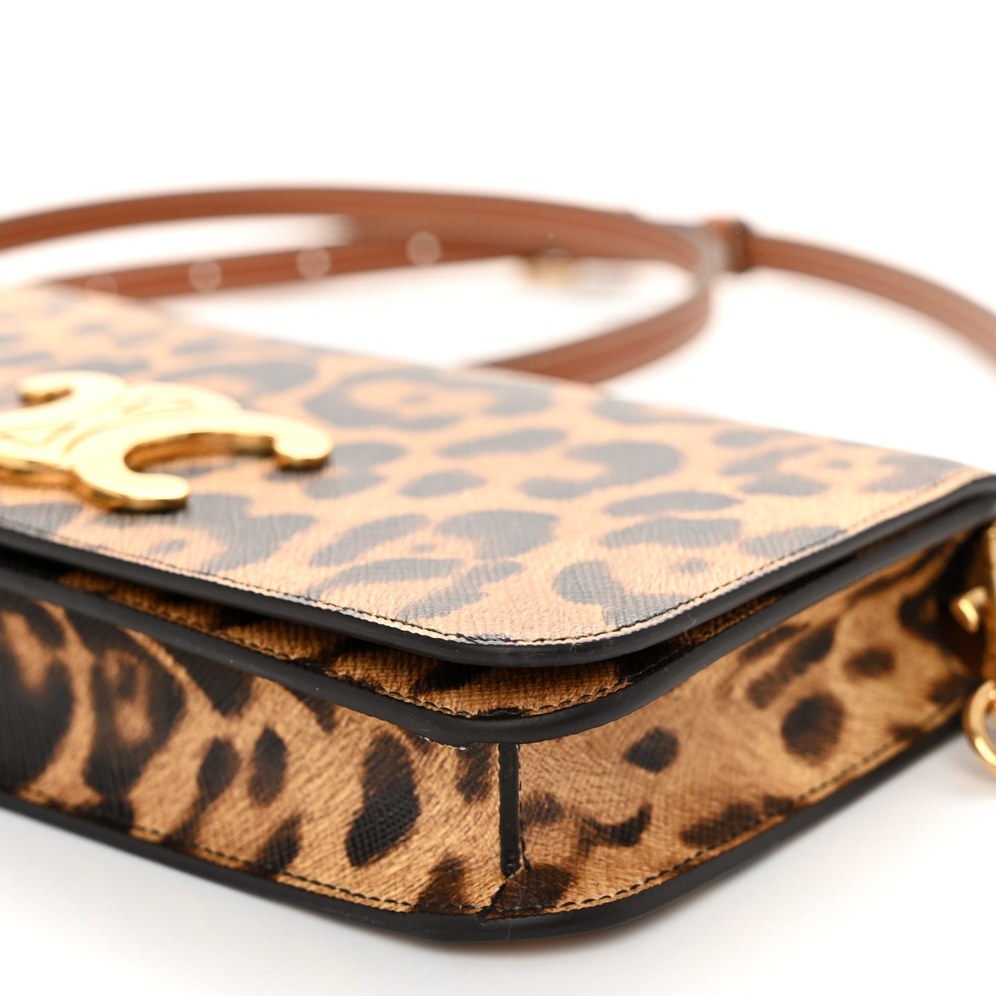 Canvas Leopard Multipochette Tan