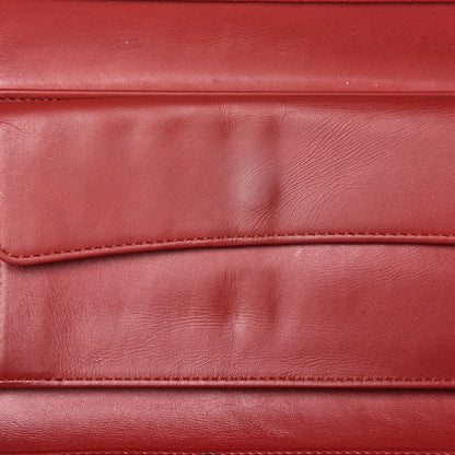 Chanel Caviar Quilted Large Flap Wallet Dark Red 17 of 24