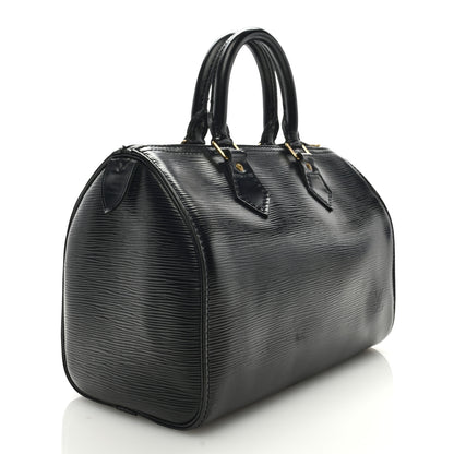Louis Vuitton Epi Speedy 25 Black 2 of 9