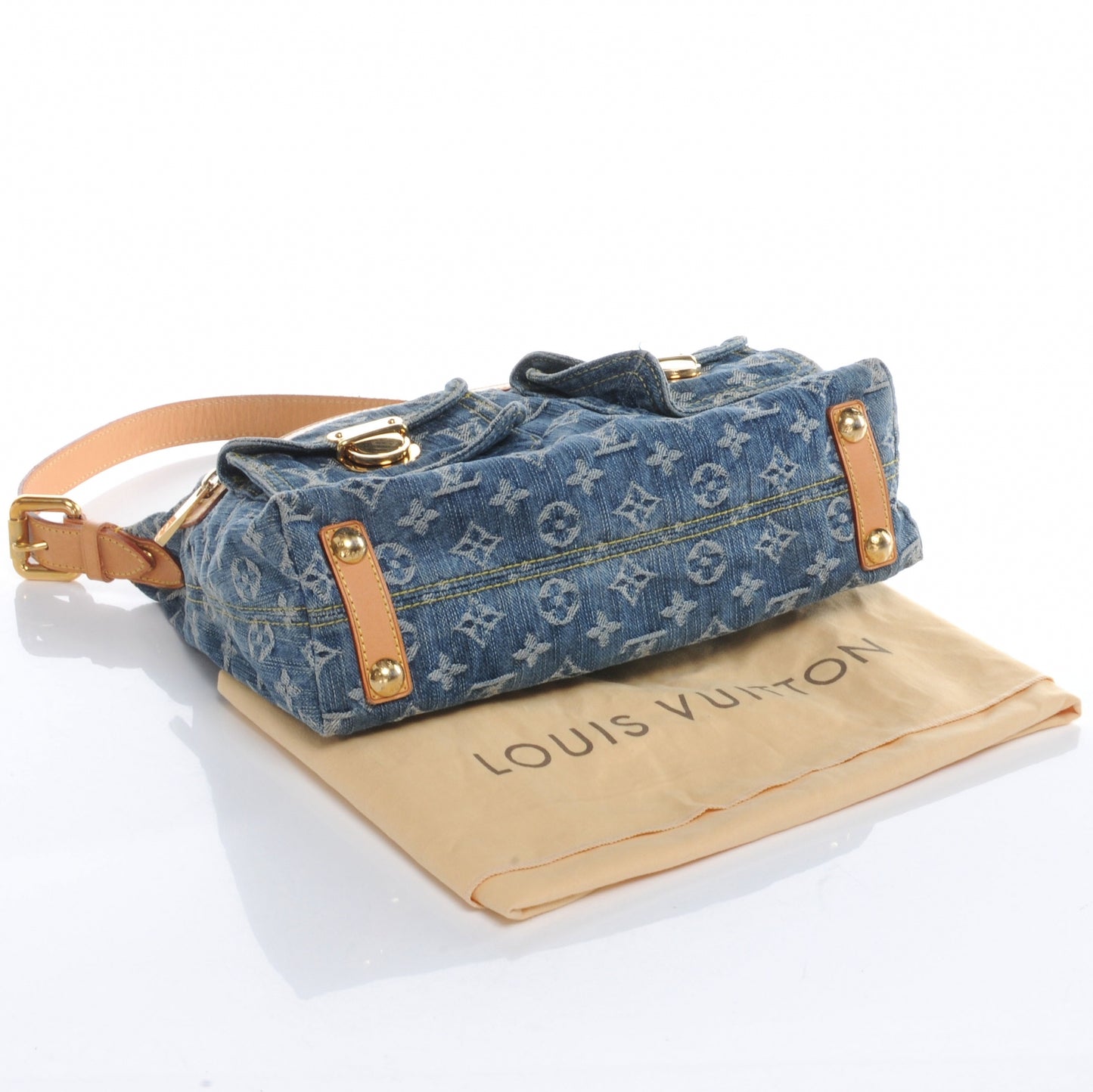 Monogram Denim Baggy PM Blue