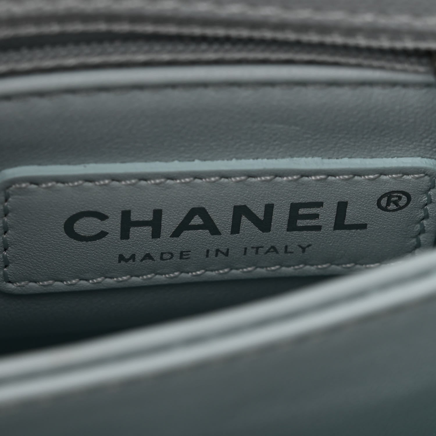 Chanel Iridescent Caviar Quilted Extra Mini Coco Handle Flap Light Blue 6 of 11