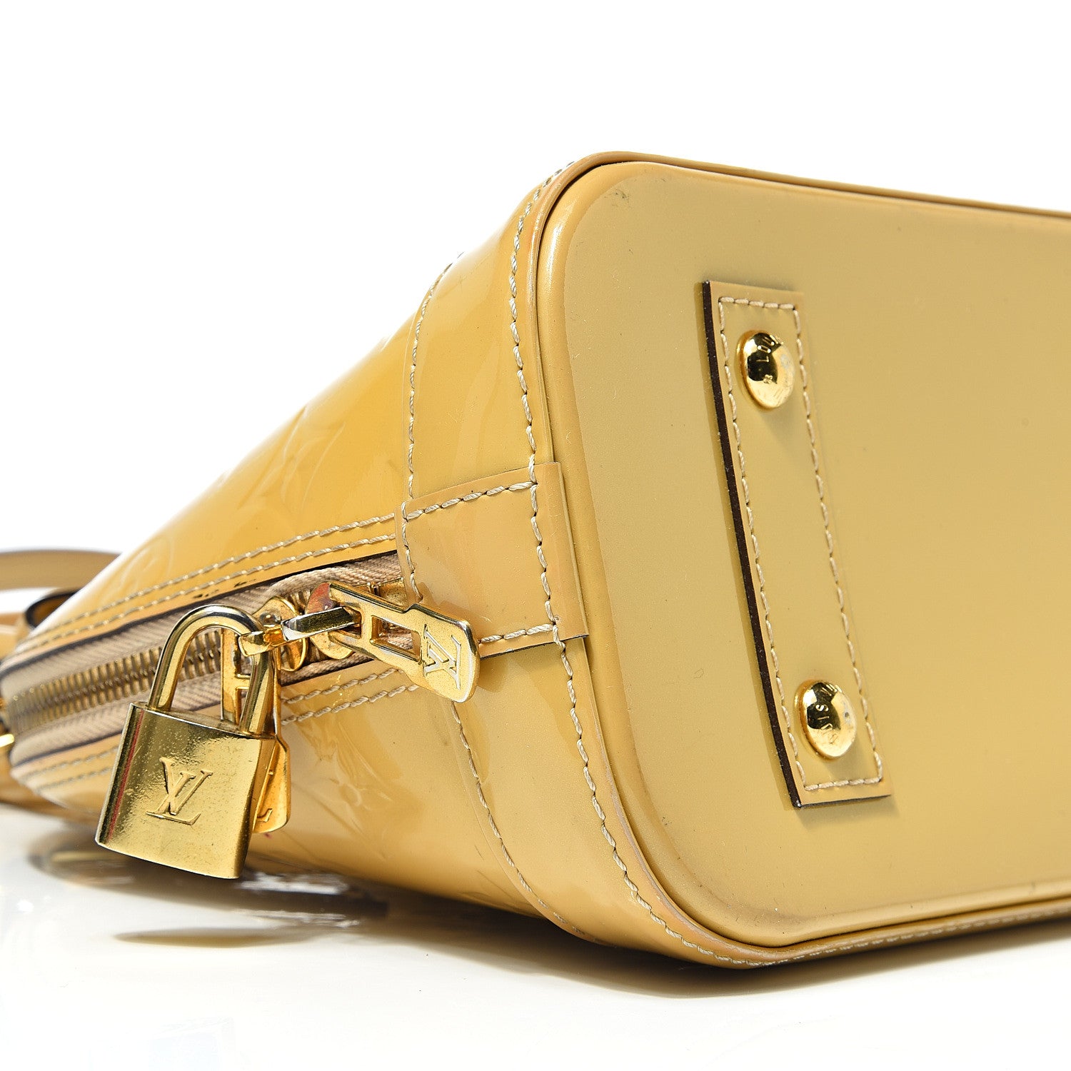 Louis Vuitton Vernis Alma BB Citrine 8 of 12
