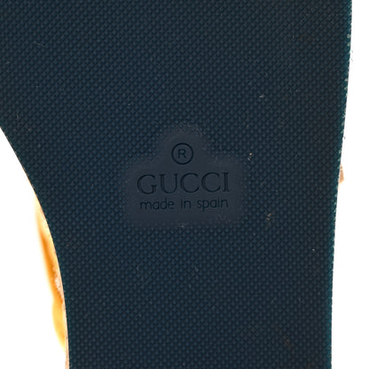 Gucci Metallic Nappa Matelasse GG Pilar Flatform Lace-Up Espadrilles 39 Oro Vecchio 7 of 14