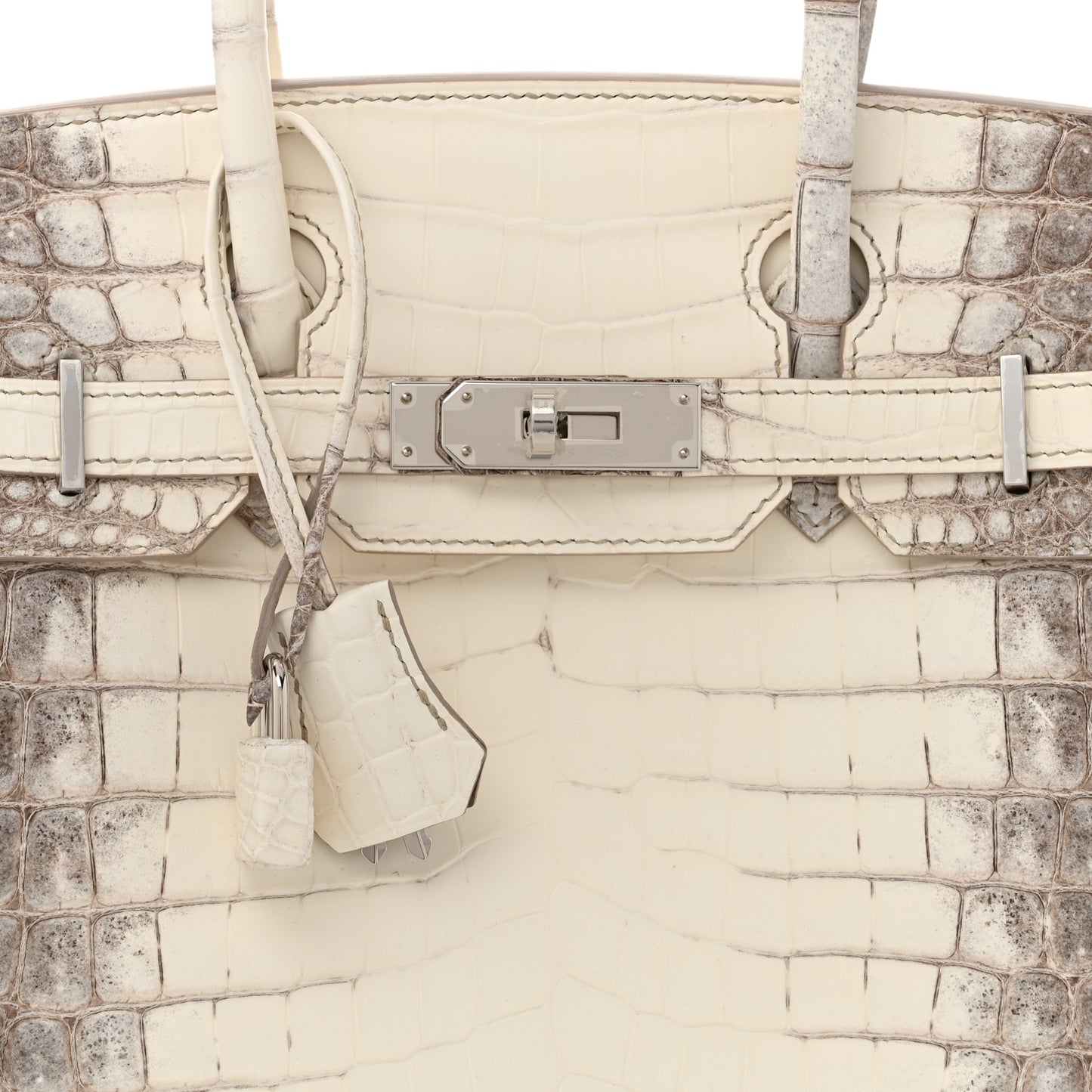 Matte Niloticus Crocodile Himalaya Birkin 30 Blanc