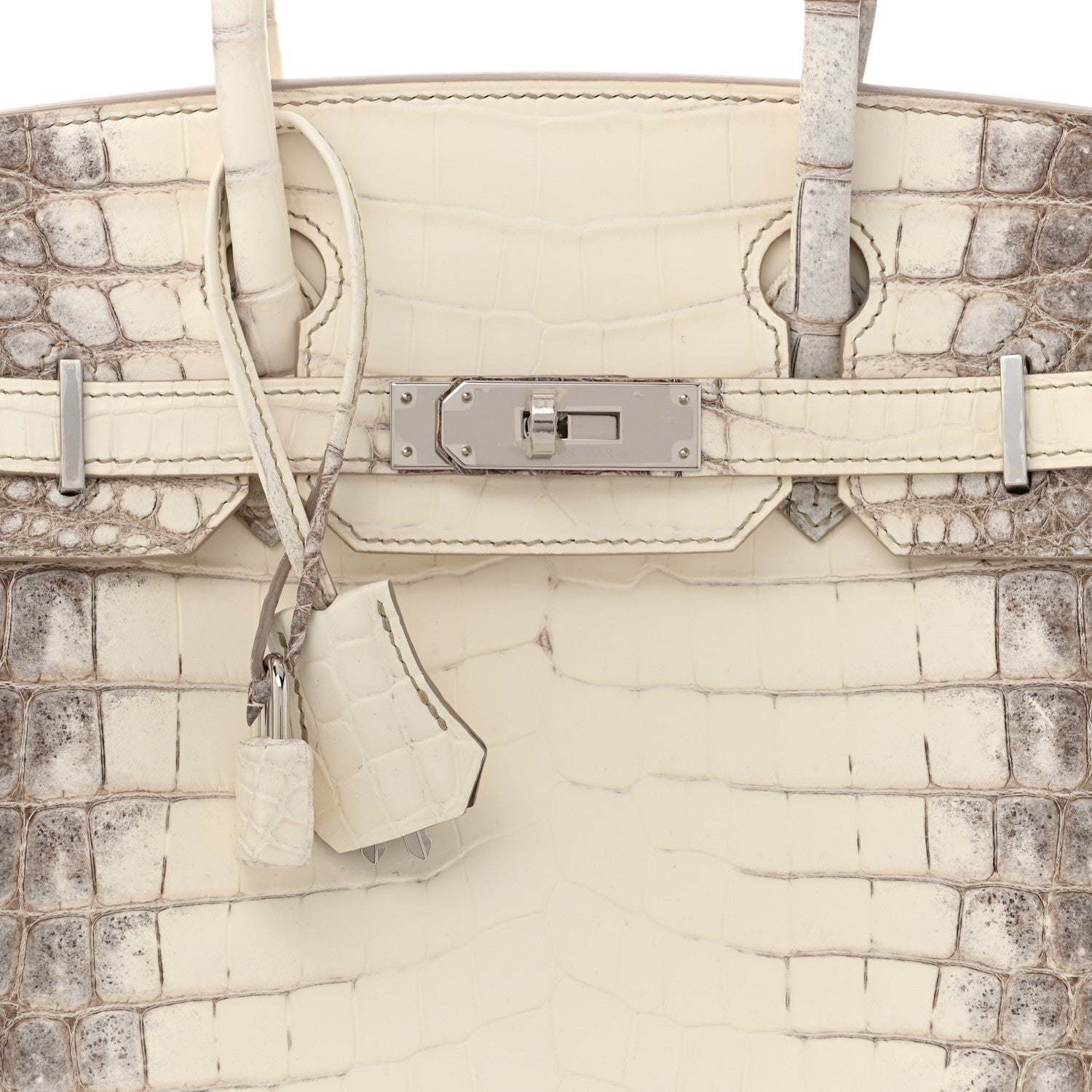 Hermes Matte Niloticus Crocodile Himalaya Birkin 30 Blanc 8 of 12