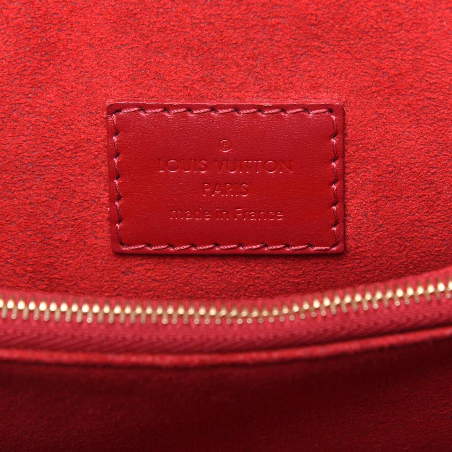 Damier Ebene Caissa Clutch Cherry