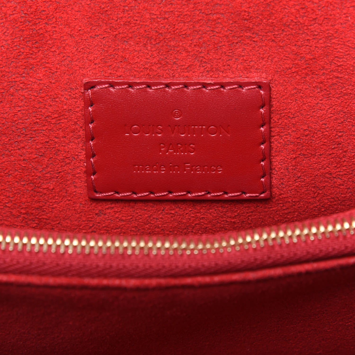 Louis Vuitton Damier Ebene Caissa Clutch Cherry 6 of 17