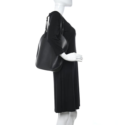 Celine Natural Calfskin Curved Shoulder Bag Black 2 of 11