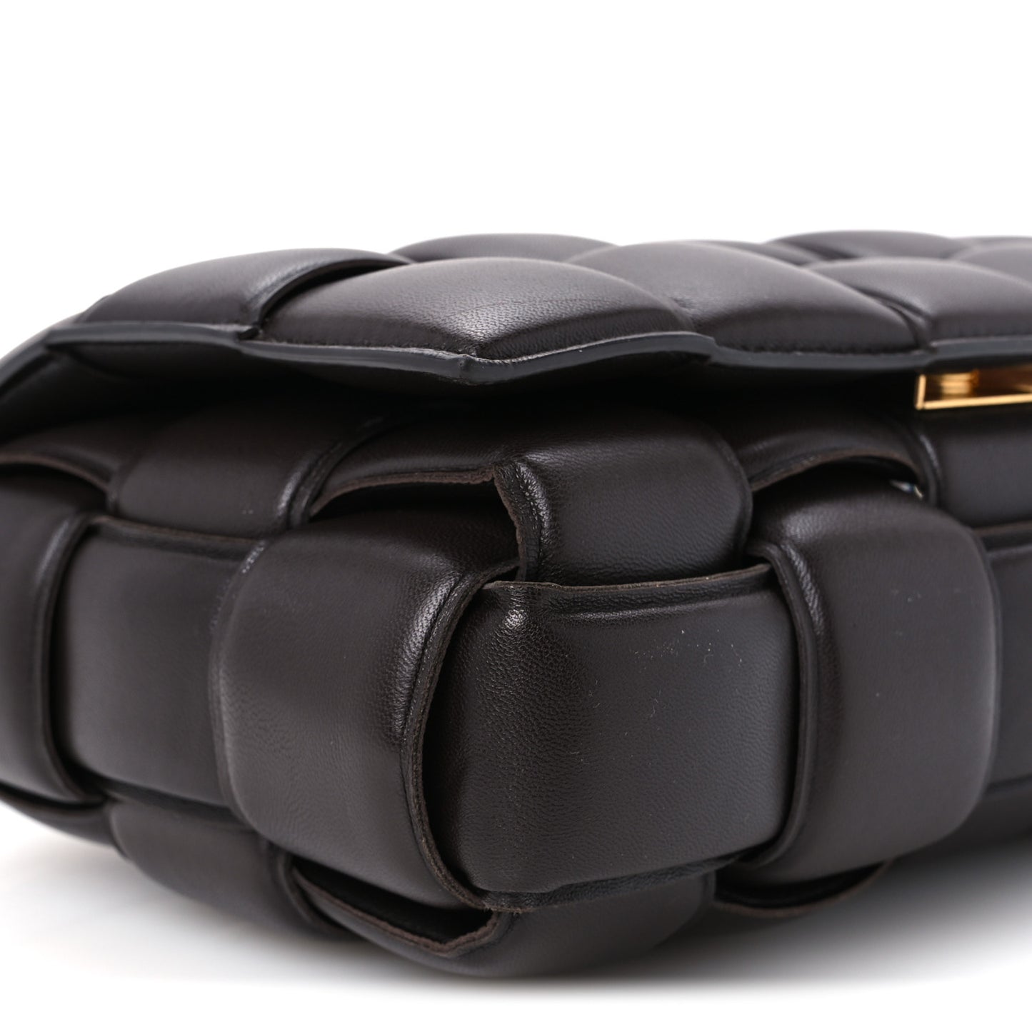 Nappa Maxi Intrecciato Padded Cassette Crossbody Bag Fondant