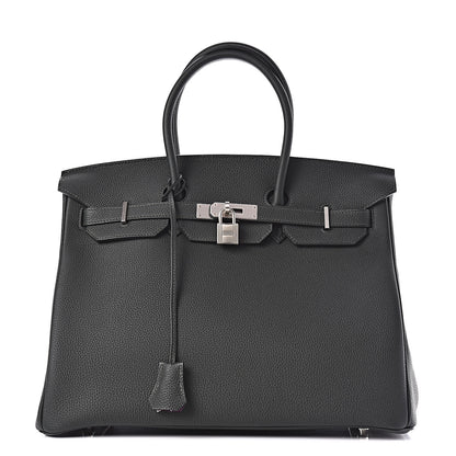 Hermes Togo Horseshoe Birkin 35 Vert Cypress Anemone 1 of 33