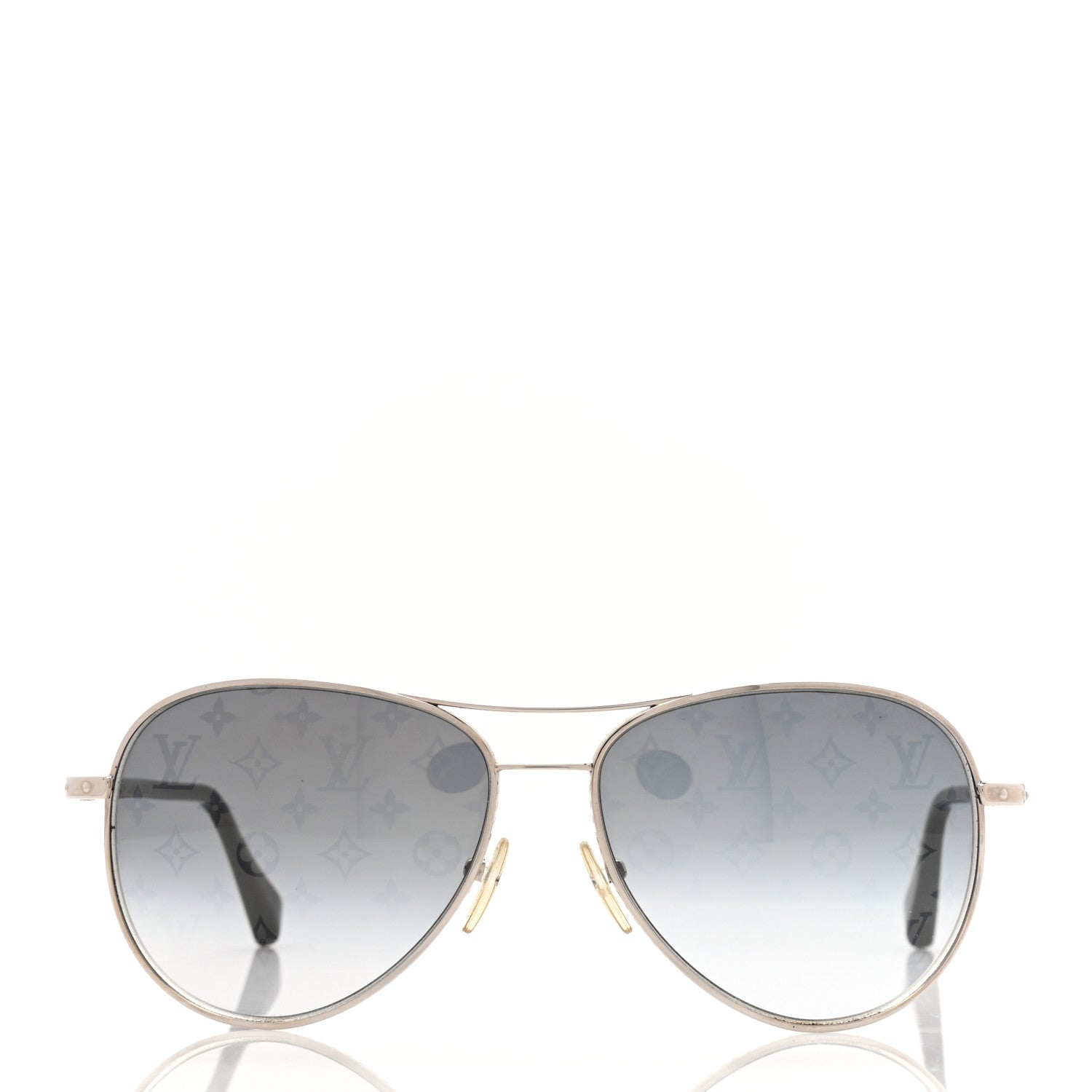 Louis Vuitton Monogram Conspiration Pilote Sunglasses Z0165U Argent 2 of 7