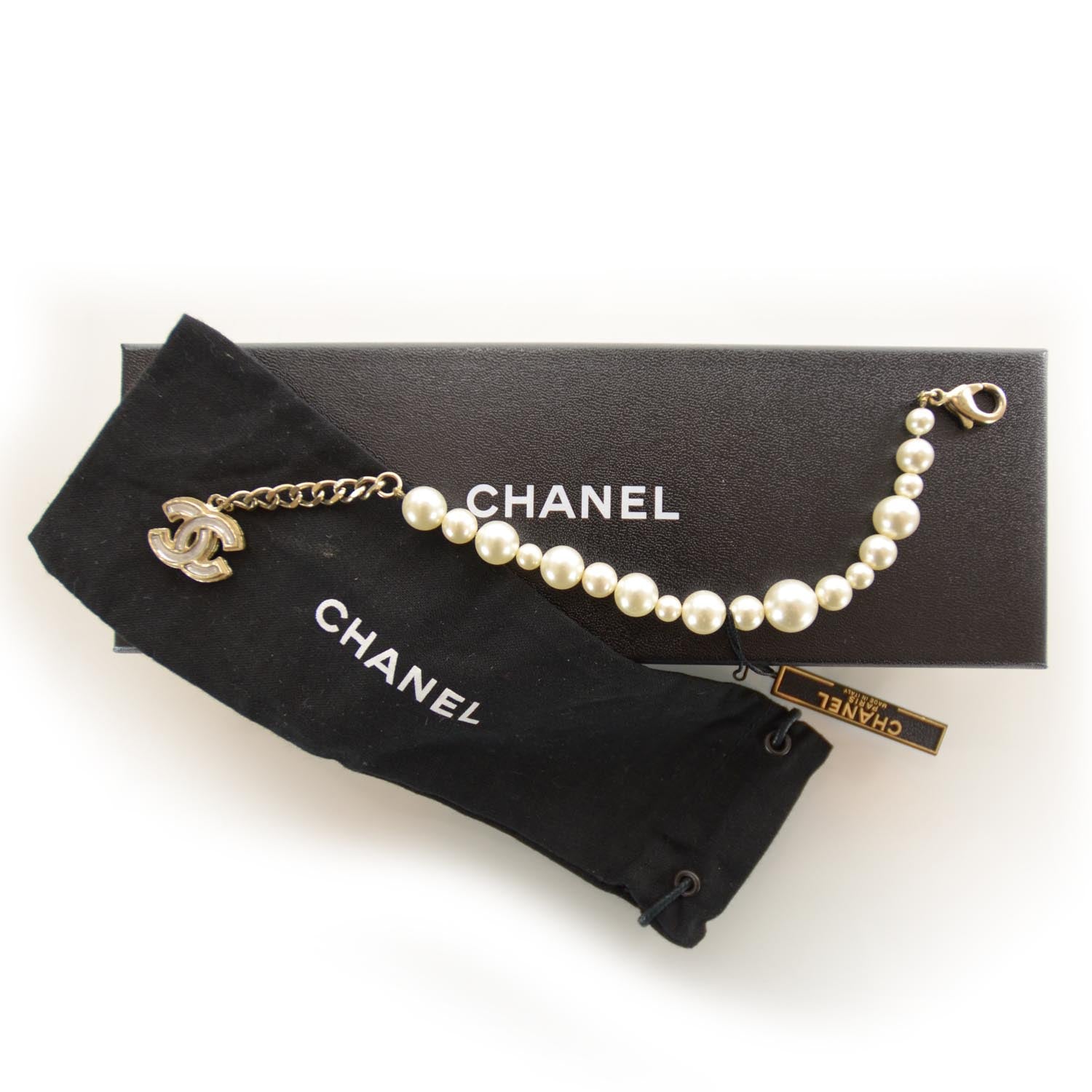 Chanel Pearl CC Bracelet Gold 3 of 5
