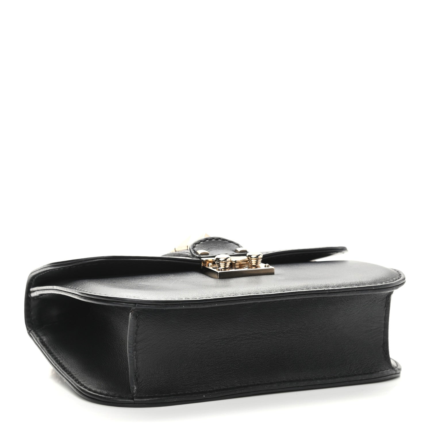 Valentino Garavani Vitello Small Glam Lock Rockstud Flap Black 4 of 10