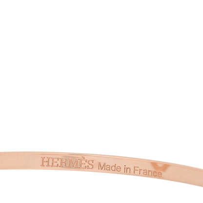 Hermes 18K Rose Gold Diamond Chaine d'Ancre Contour Cuff Bracelet SH 3 of 4