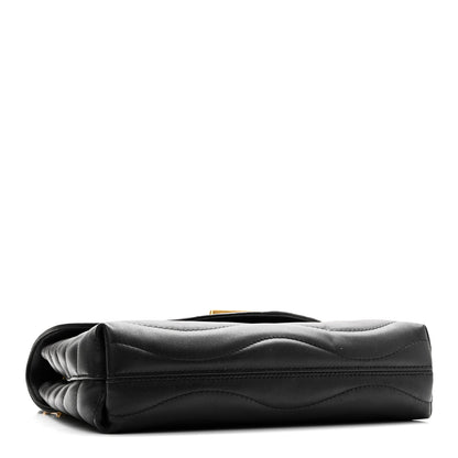 Louis Vuitton Calfskin LV New Wave Chain Bag Black 4 of 9