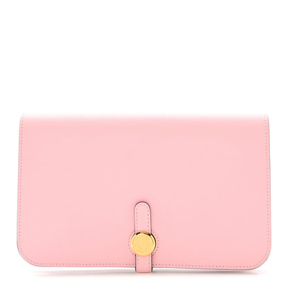 Hermes Swift Dogon Duo Wallet Rose Sakura 1 of 9