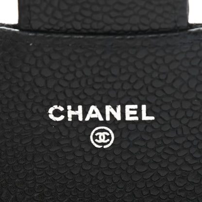 Chanel Caviar Quilted Flap Card Holder Wallet Black 5 of 8