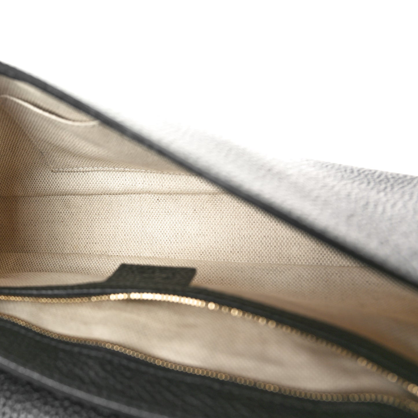 Pebbled Calfskin Medium Soho Flap Crossbody Black