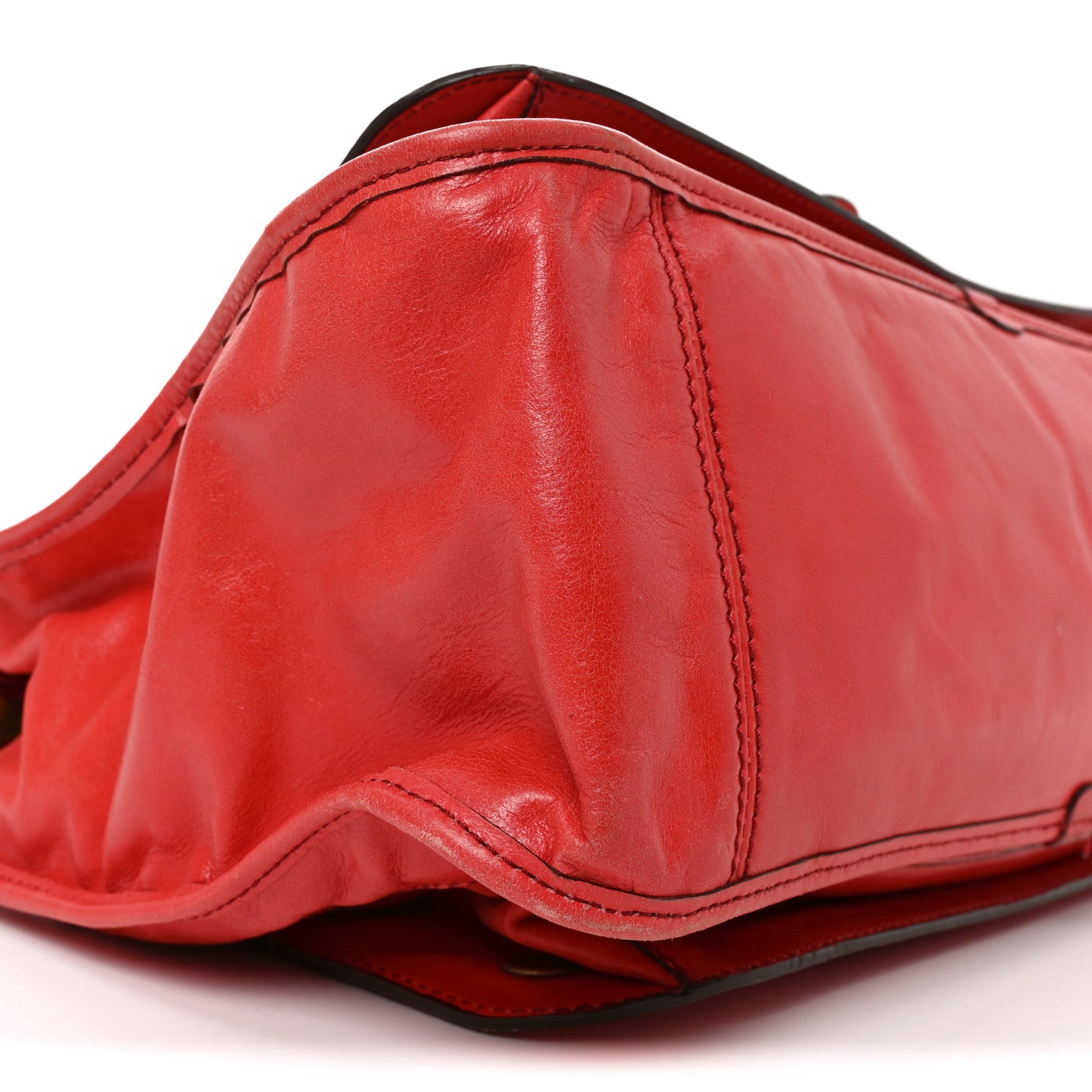 Chloe Calfskin Large Bay Tote Red 9 of 10