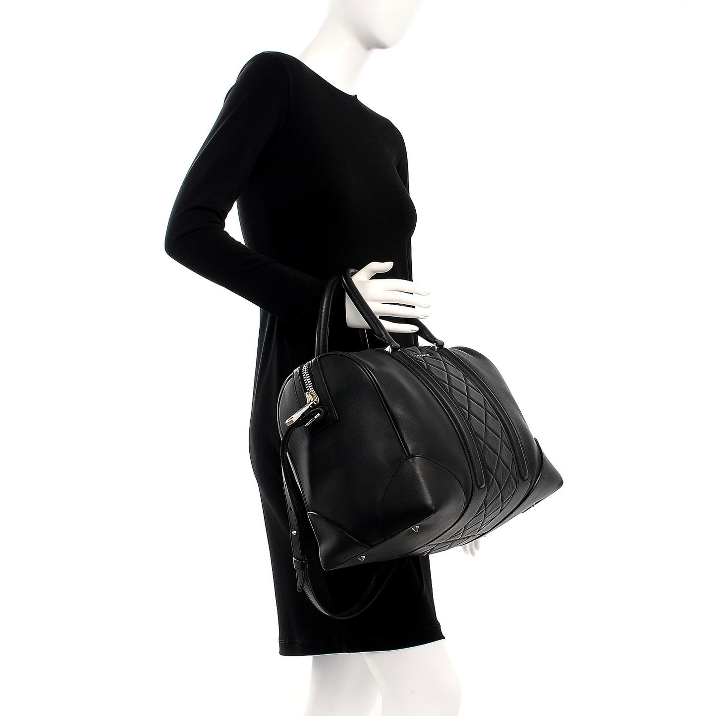 Lambskin Quilted Medium Lucrezia Black