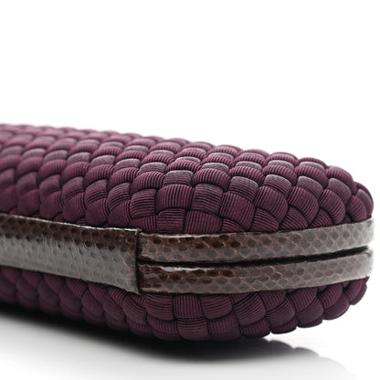 Bottega Veneta Intreccio Impero Ayers Stretch Knot Clutch Burgundy 8 of 8