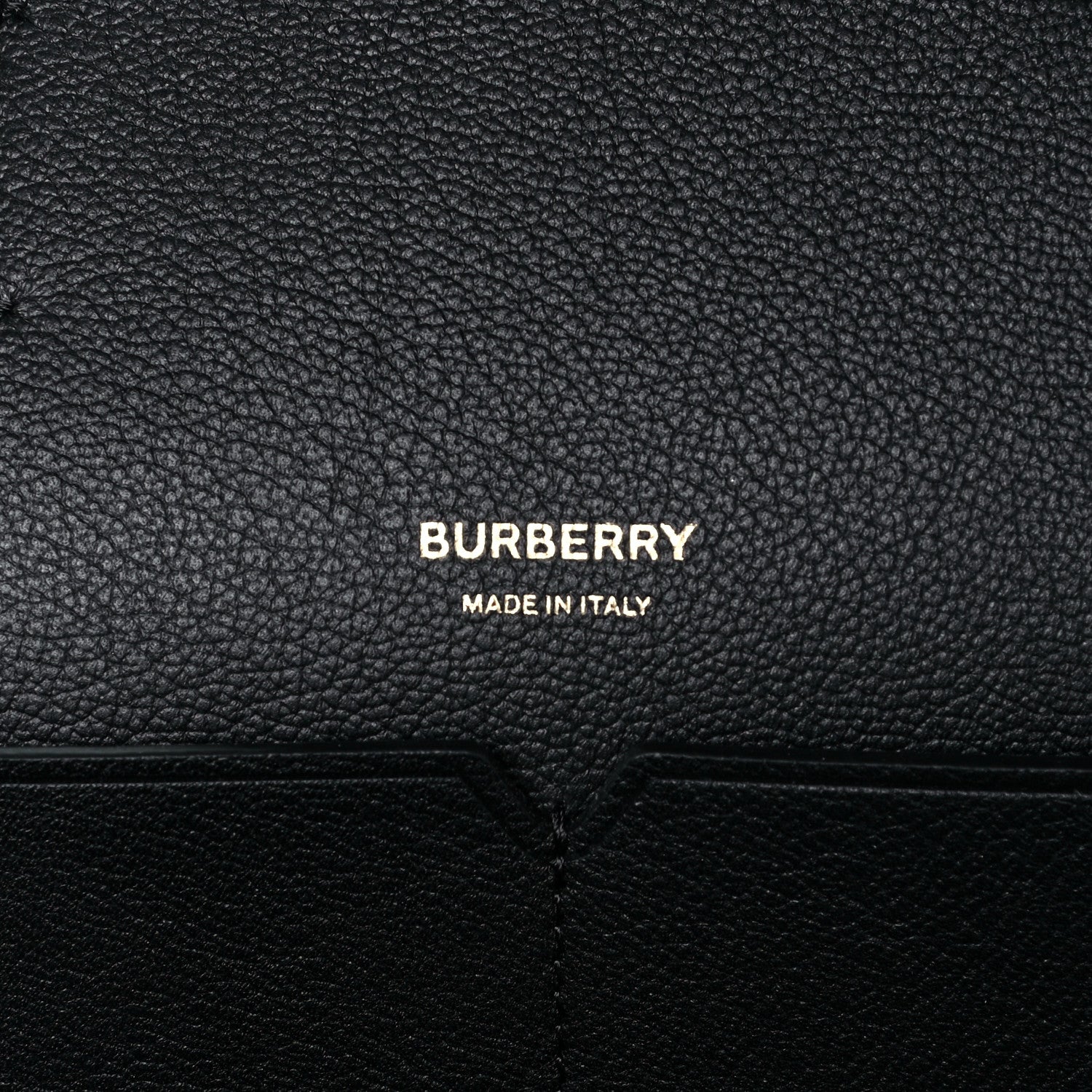 Burberry Calfskin Large Society Tote Black 6 of 9