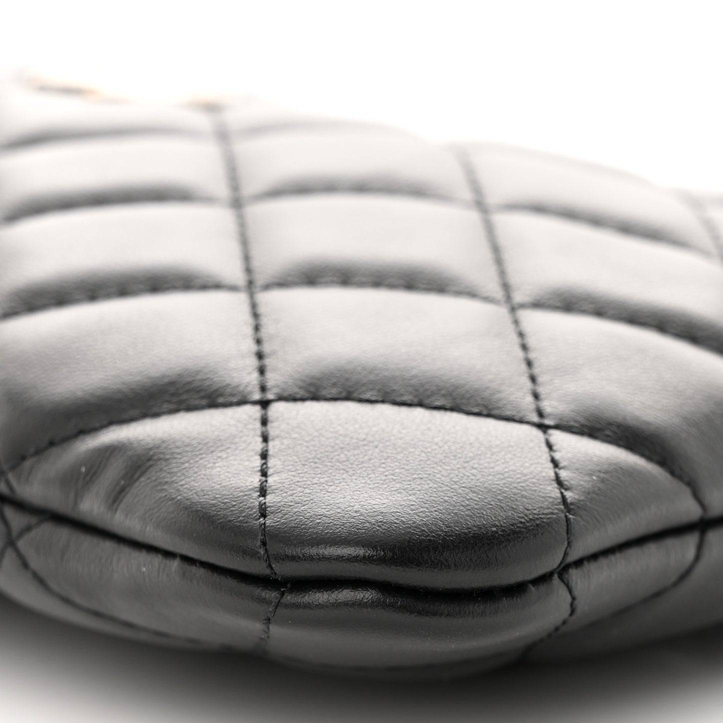 Lambskin Quilted Crossbody Bag Black