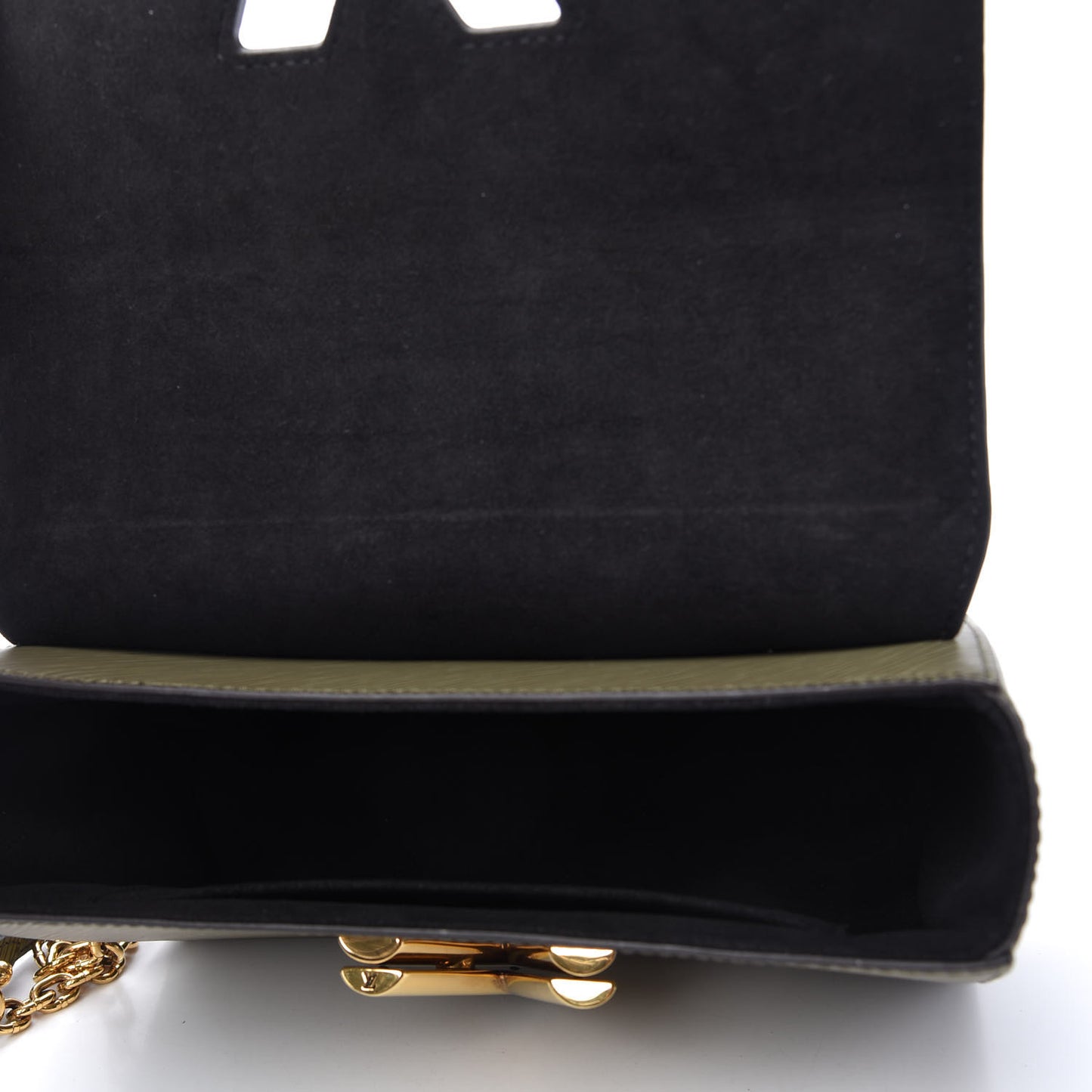 Epi Monogram Kabuki Twist Shoulder Bag MM Green