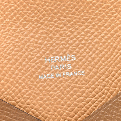 Hermes Epsom Verso Calvi Card Case Alezan Biscuit 6 of 8