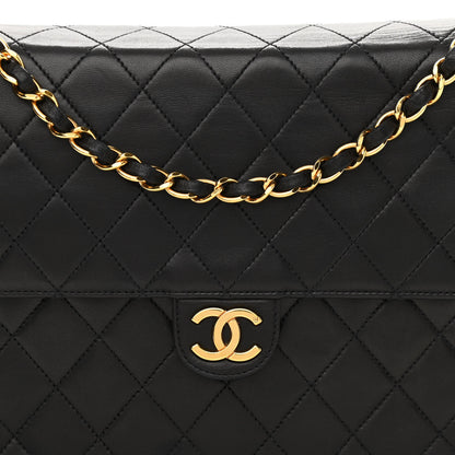 Chanel Lambskin Quilted Medium Single Flap Black 9 of 13