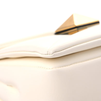 Valentino Garavani Nappa One Stud Chain Clutch Ivory 7 of 12