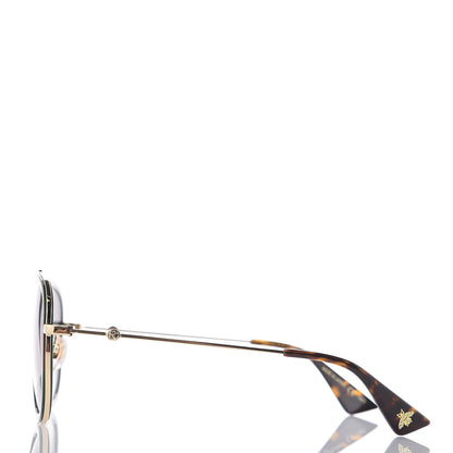 Gucci Web Aviator Sunglasses GG0062S Green Red 3 of 7
