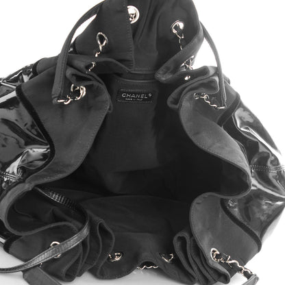 Chanel Vinyl Large Stretch Spirit Cabas Black 5 of 7