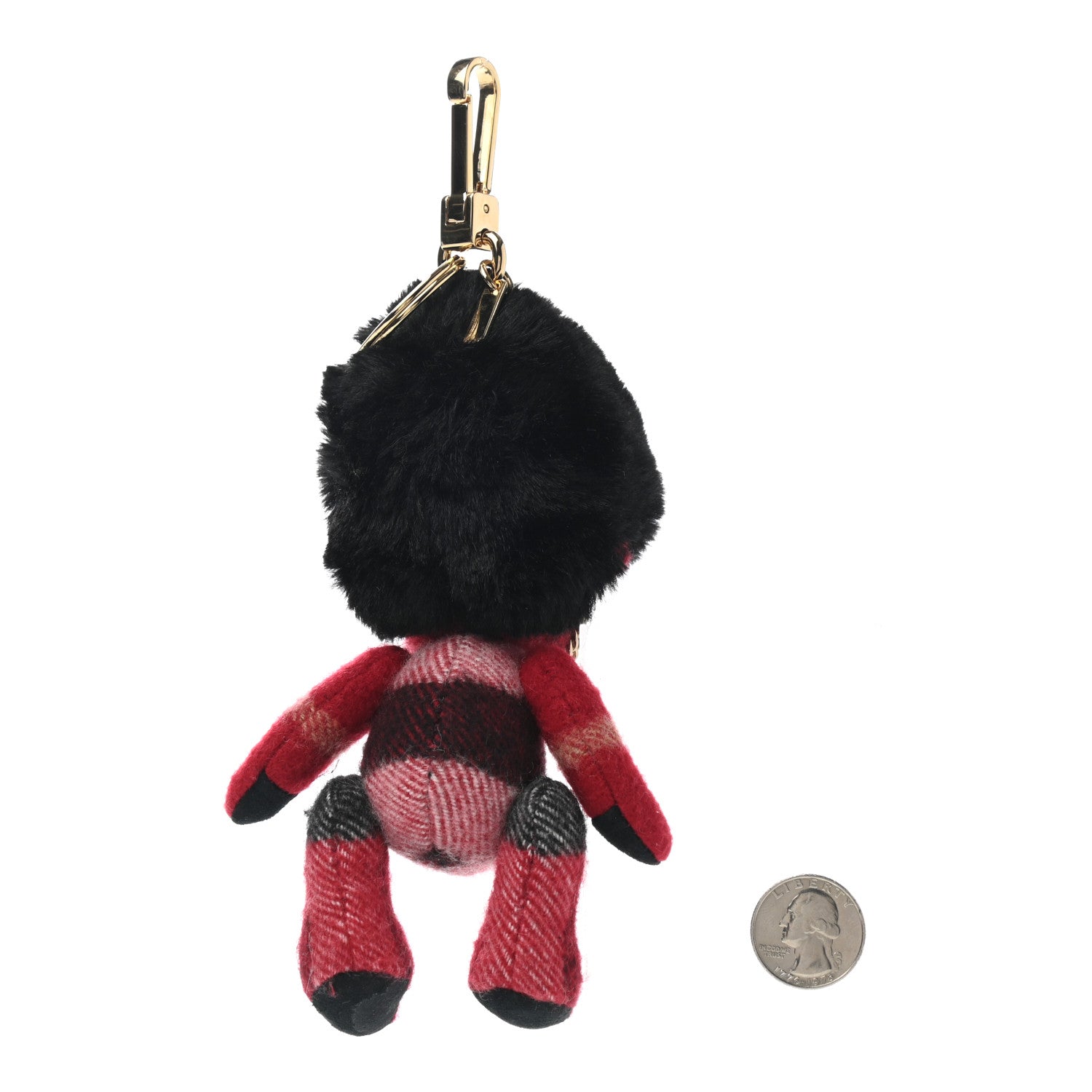 Burberry Cashmere Check Busby Thomas Bear Keychain Charm Parade Red 2 of 4