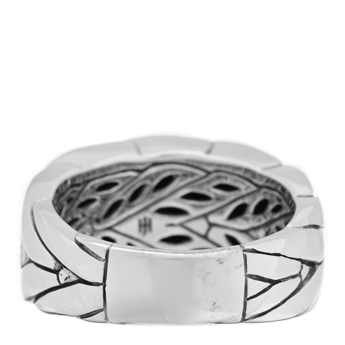 Sterling Silver Modern Chain Band Ring 57 8