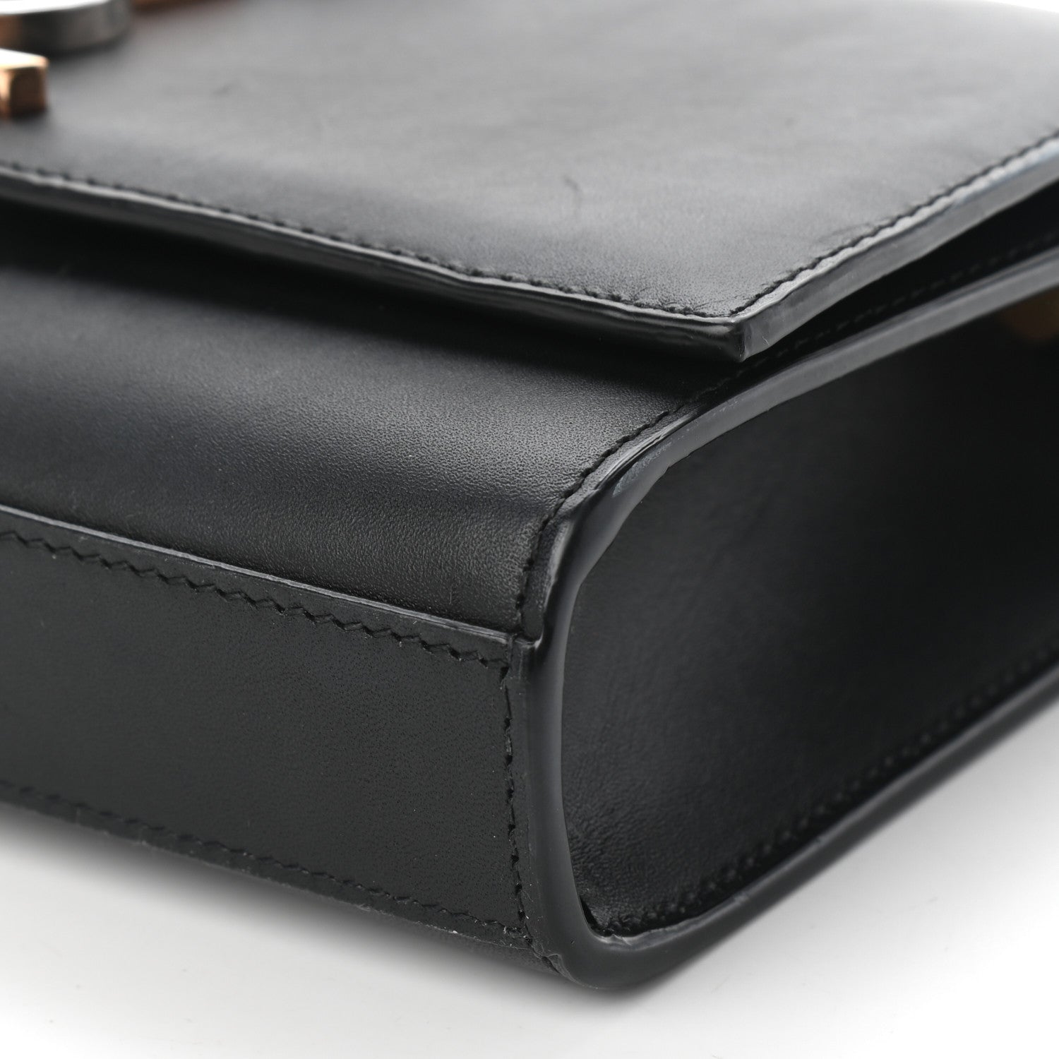 Saint Laurent Calfskin Small Monogram Kate Satchel Black 7 of 9