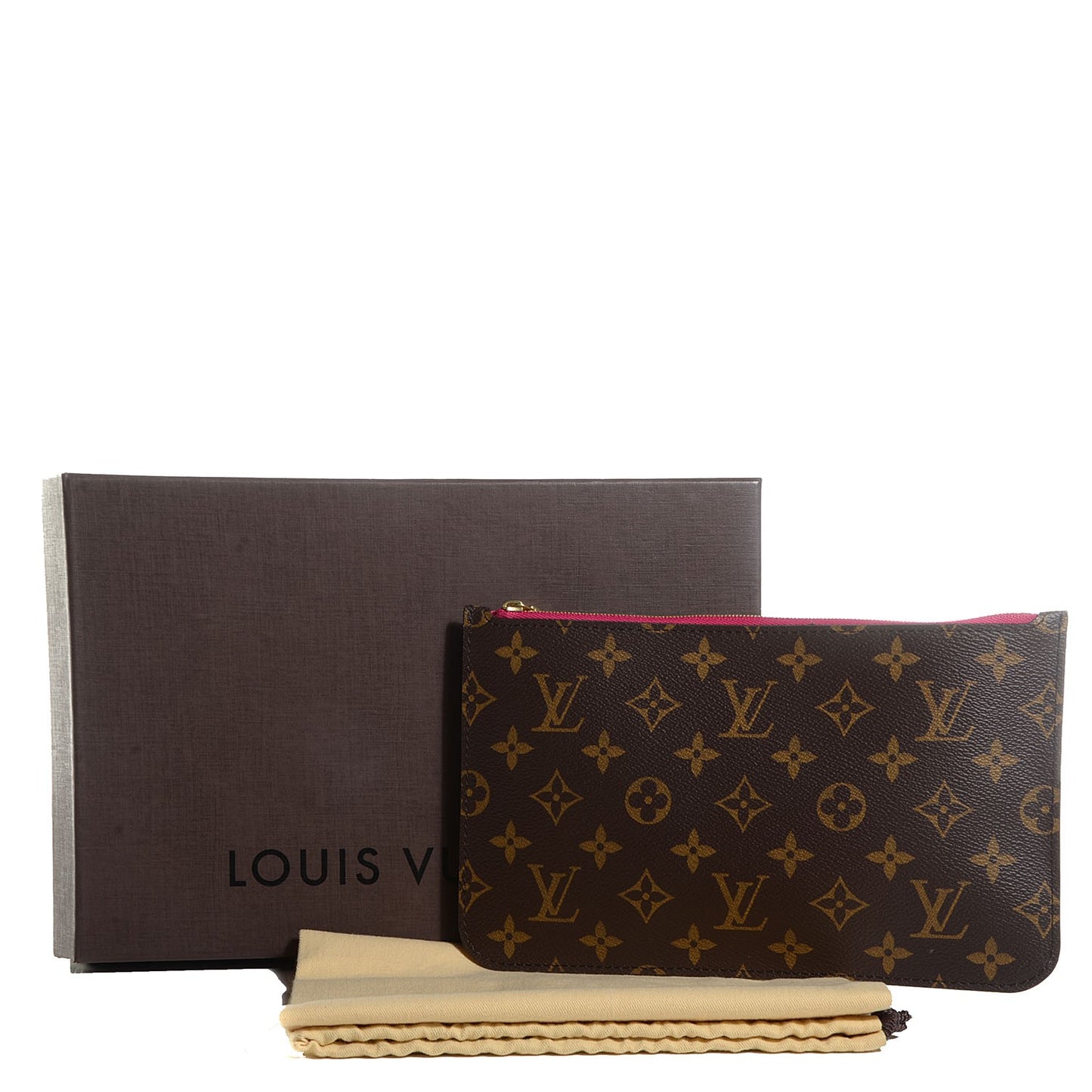 Monogram Neverfull MM GM Pochette Pivoine