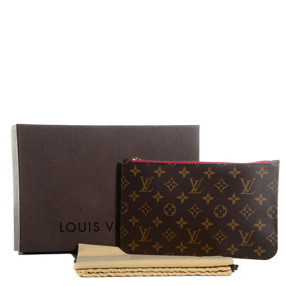 Louis Vuitton Monogram Neverfull MM GM Pochette Pivoine 9 of 9