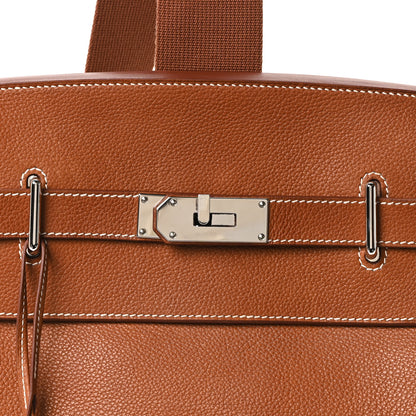Hermes Natural Barenia Faubourg Hac A Dos GM Backpack Fauve 15 of 19