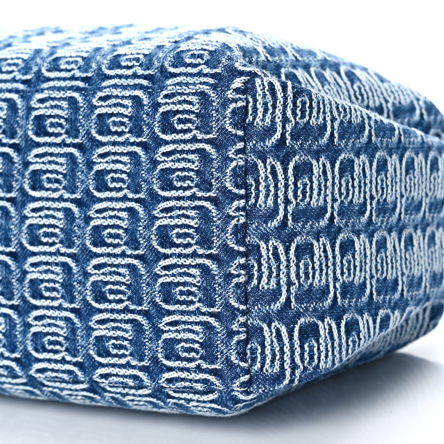 Alexander Wang Jacquard Denim Monogram Small Scrunchie Bag Vintage Indigo 8 of 8