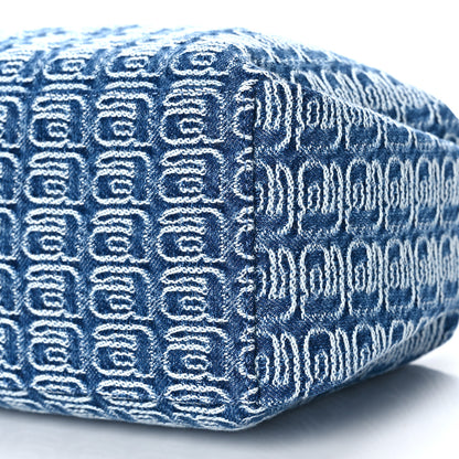 Alexander Wang Jacquard Denim Monogram Small Scrunchie Bag Vintage Indigo 8 of 8