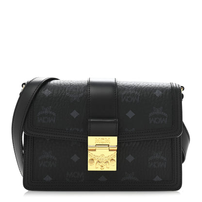 MCM Visetos Small Tracy Shoulder Bag Black 1 of 12