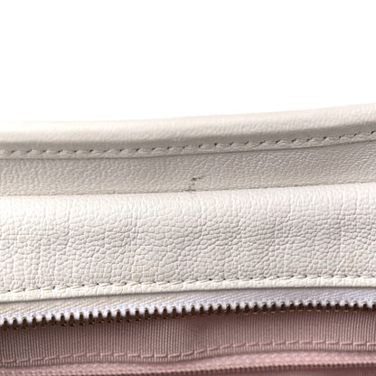 Chanel Patent Goatskin Quilted Medium Gabrielle Hobo White 12 of 15