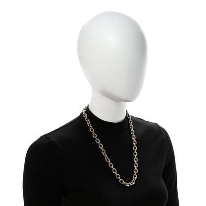 Chanel Quilted CC Pendant Chain Necklace Light Gold 2 of 6