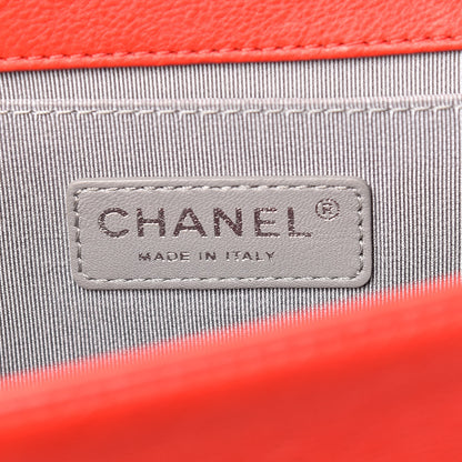Chanel Calfskin Double Stitch Medium Boy Flap Red 6 of 12