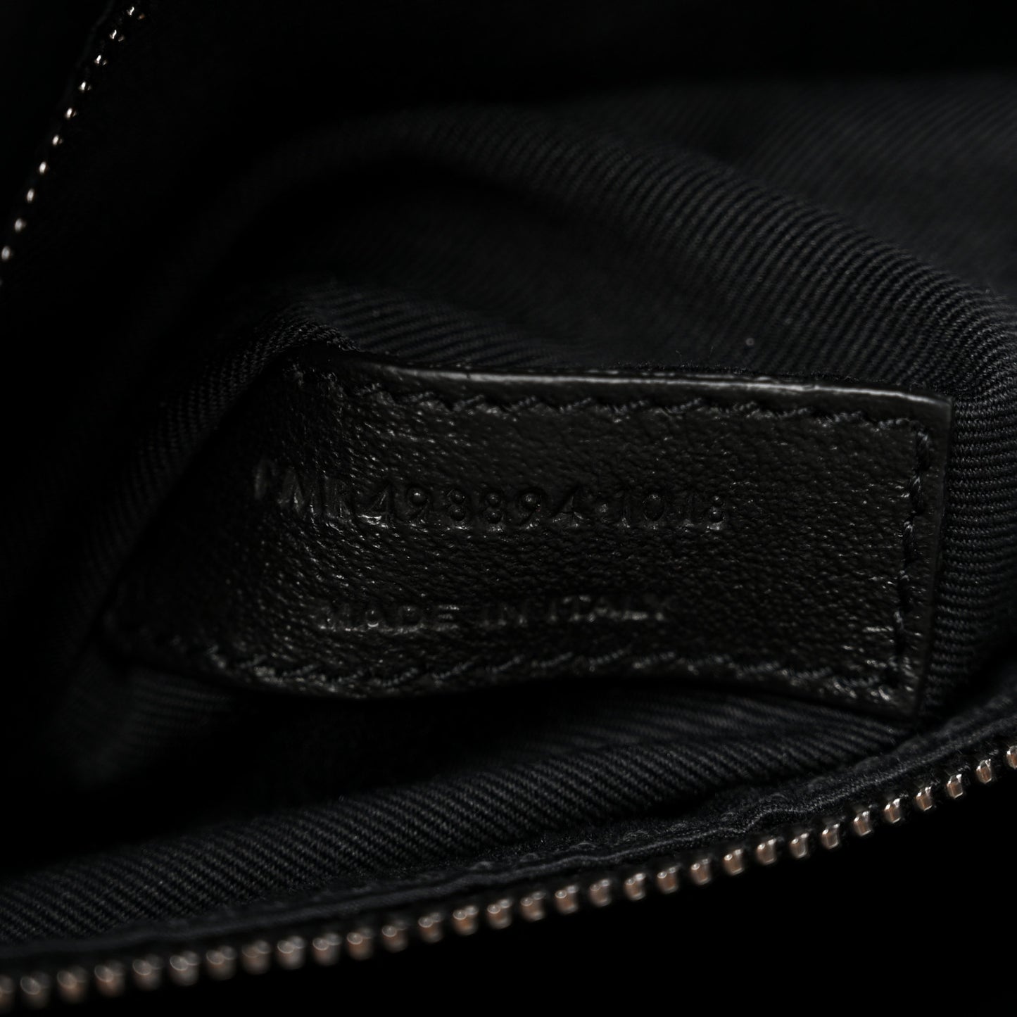 Crinkled Calfskin Matelasse Monogram Medium Niki Chain Satchel Black