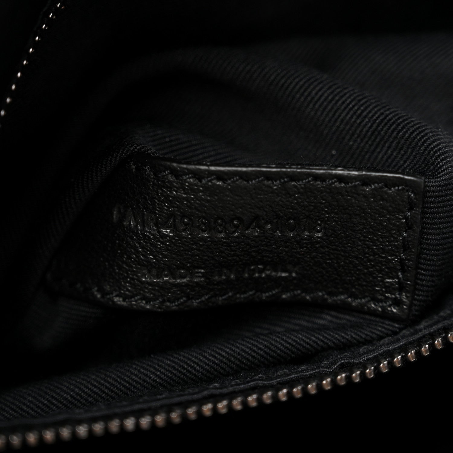 Saint Laurent Crinkled Calfskin Matelasse Monogram Medium Niki Chain Satchel Black 7 of 12